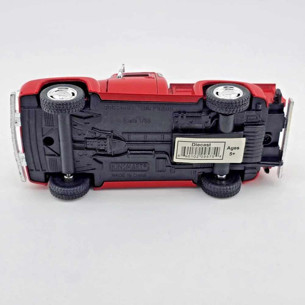 Kinsmart 1956 Ford F-1-00 Pickup Truck Scale 1/38 Red Pull Back